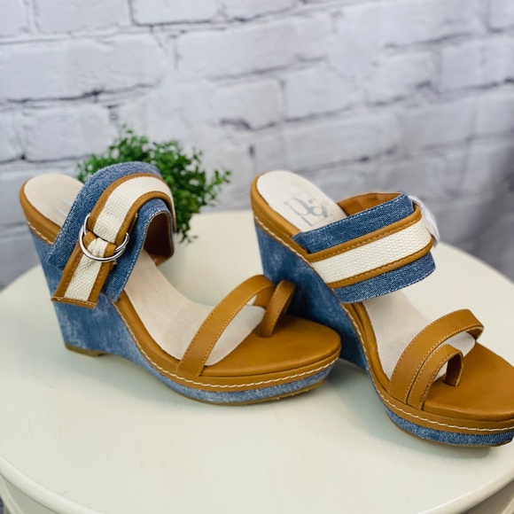 Pilar Abril wedges Camel/Camel - Picture 2 of 5